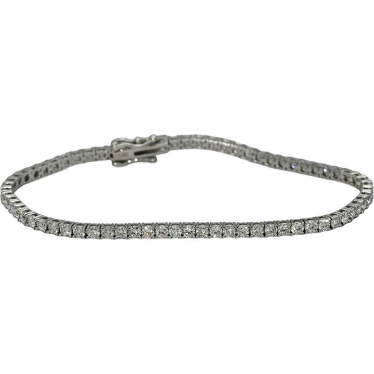14k White Gold VS Round Natural Diamond Tennis Bracelet 3.58CT
