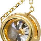 14k Yellow Gold VS Round Lab-Grown Diamond Solitaire Pendant Necklace 1.08CT