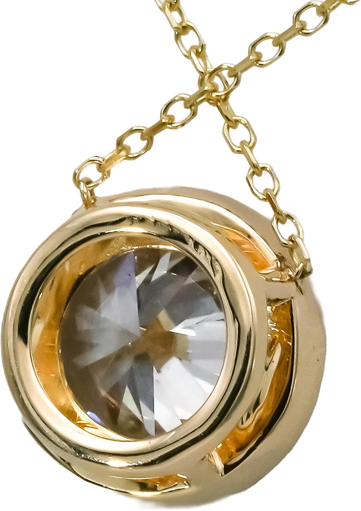 14k Yellow Gold VS Round Lab-Grown Diamond Solitaire Pendant Necklace 1.57CT