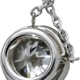 14k White Gold VS Round Lab-Grown Diamond Solitaire Pendant Necklace 1.08CT