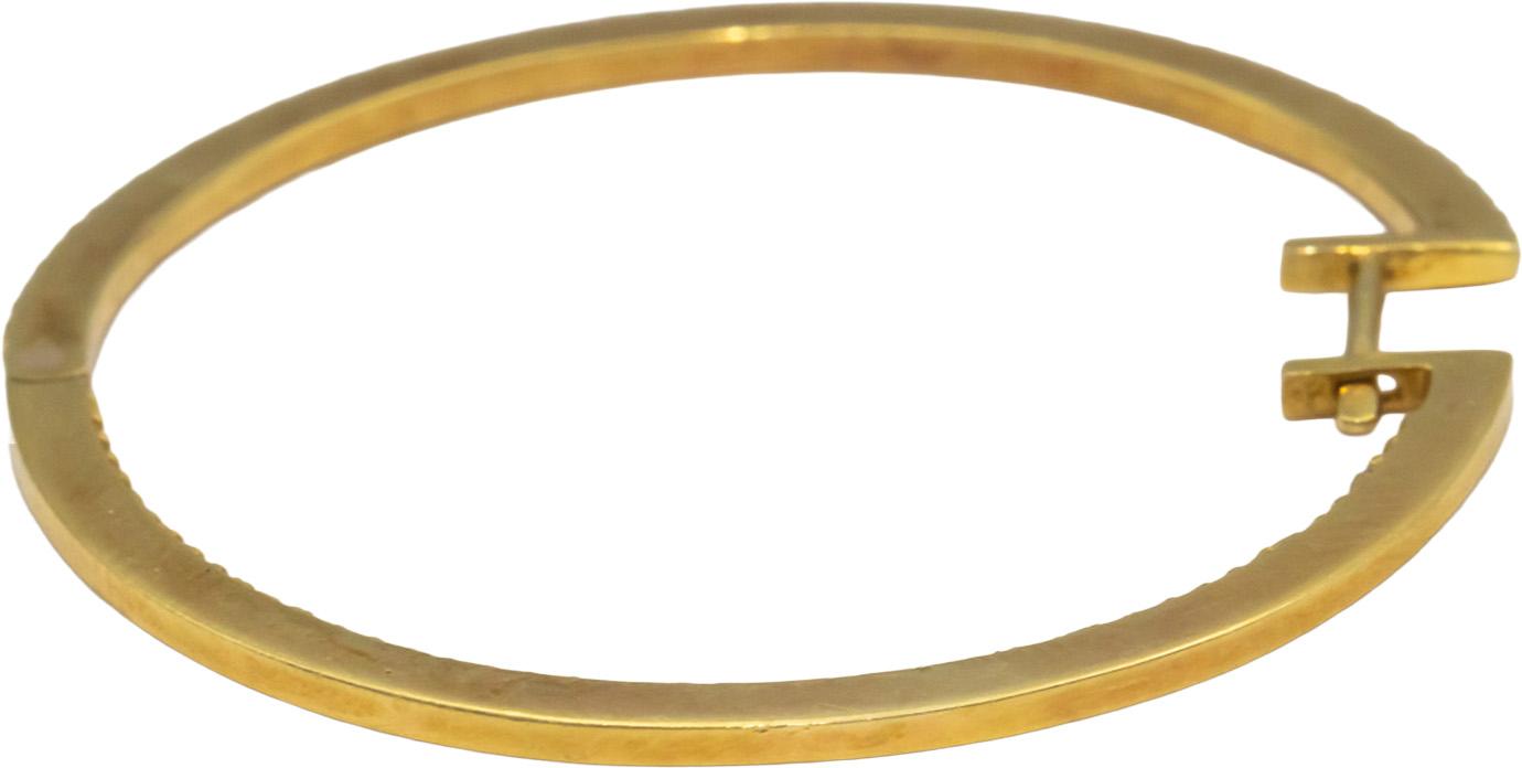 18k Yellow Gold Inside Outside Diamond Jumbo Hoop Earrings 1.0cts