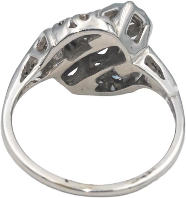 Vintage Antique 14k White Gold 0.55CT VS Diamond Ring Size 9