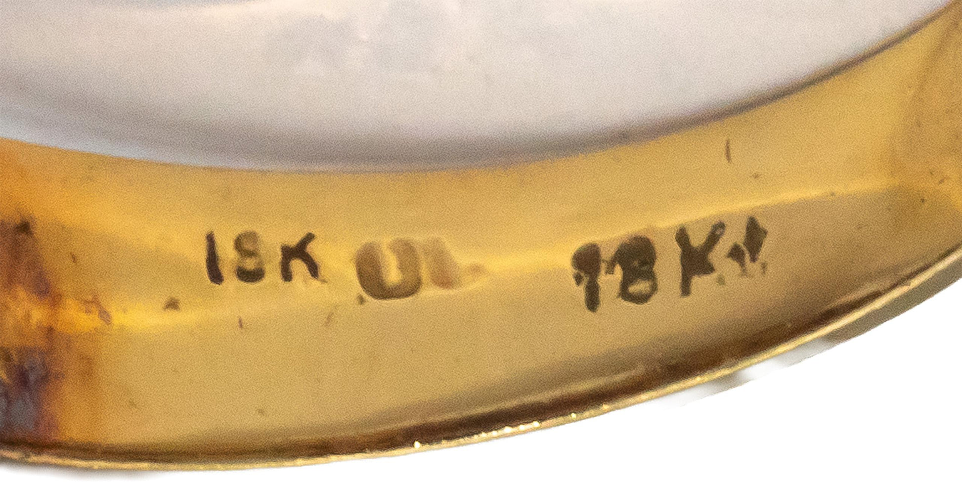 18k Yellow Gold Jewelry 0.55CT VS Diamond and Ruby Ring Size 7