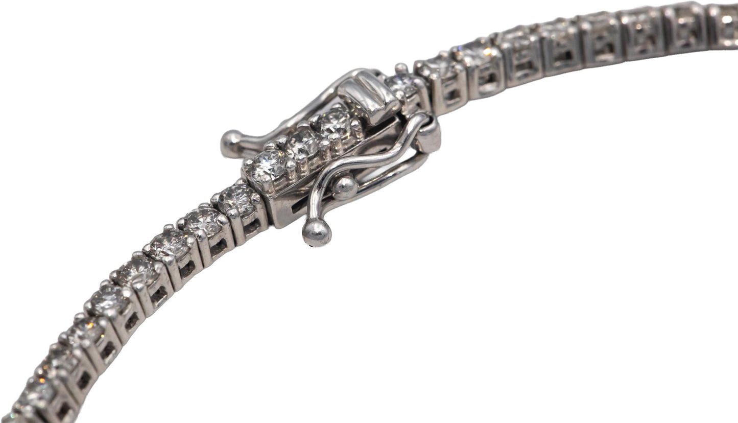 14k White Gold Jewelry Round Diamond Tennis Bracelet 2.80CT