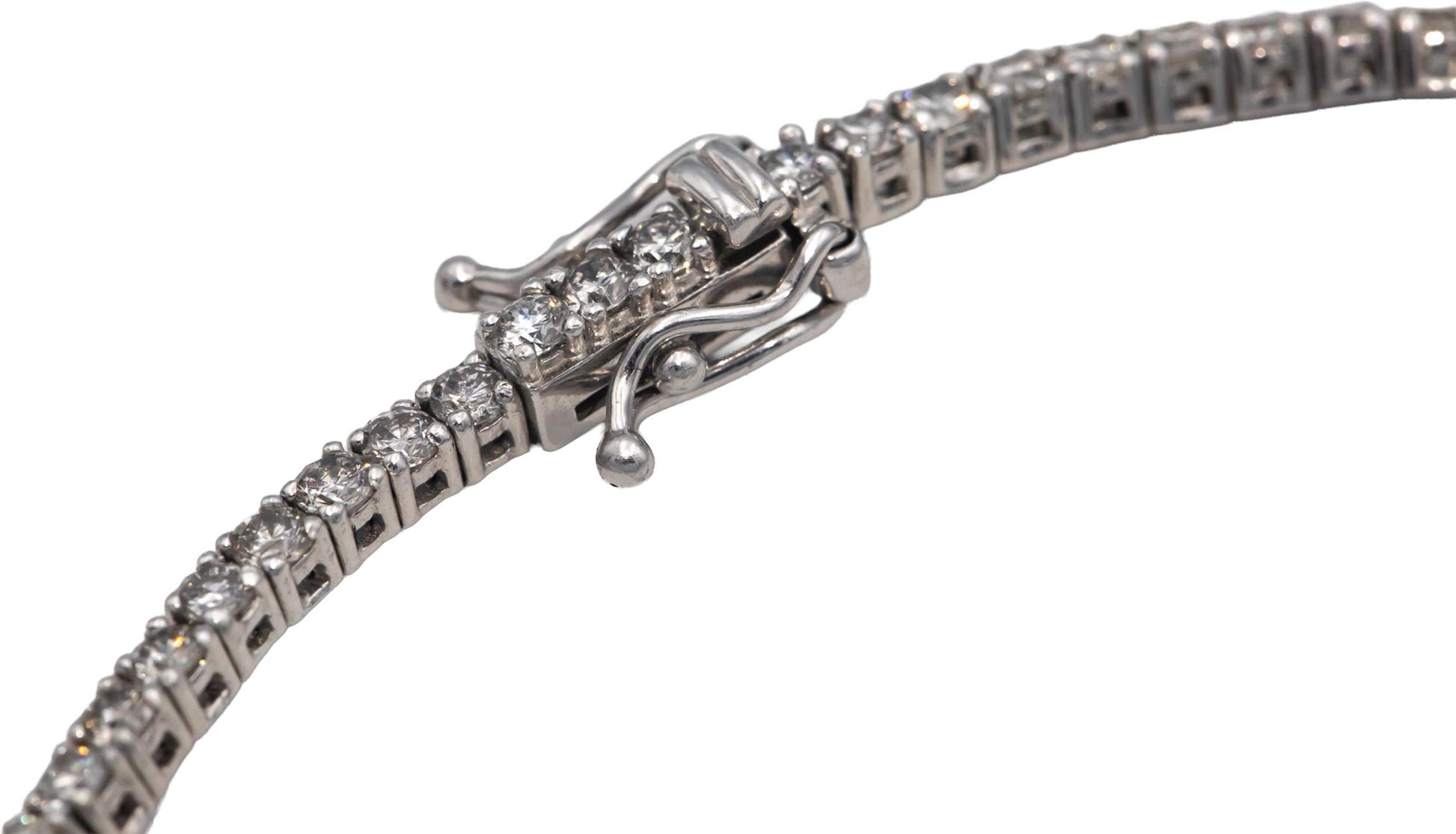 14k White Gold Jewelry Round Diamond Tennis Bracelet 2.80CT