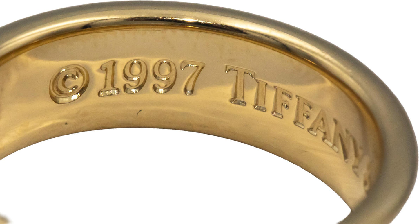 TIFFANY & CO. 18k Yellow Gold Tiffany 1837 Band Ring Size 7
