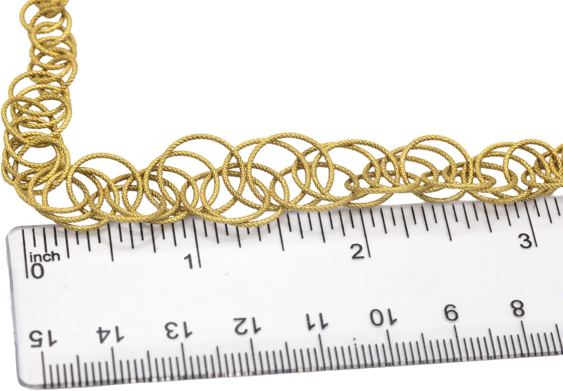 BUCCELLATI 18k Yellow Gold Jewelry Graduating Width Hawaii Necklace Chain
