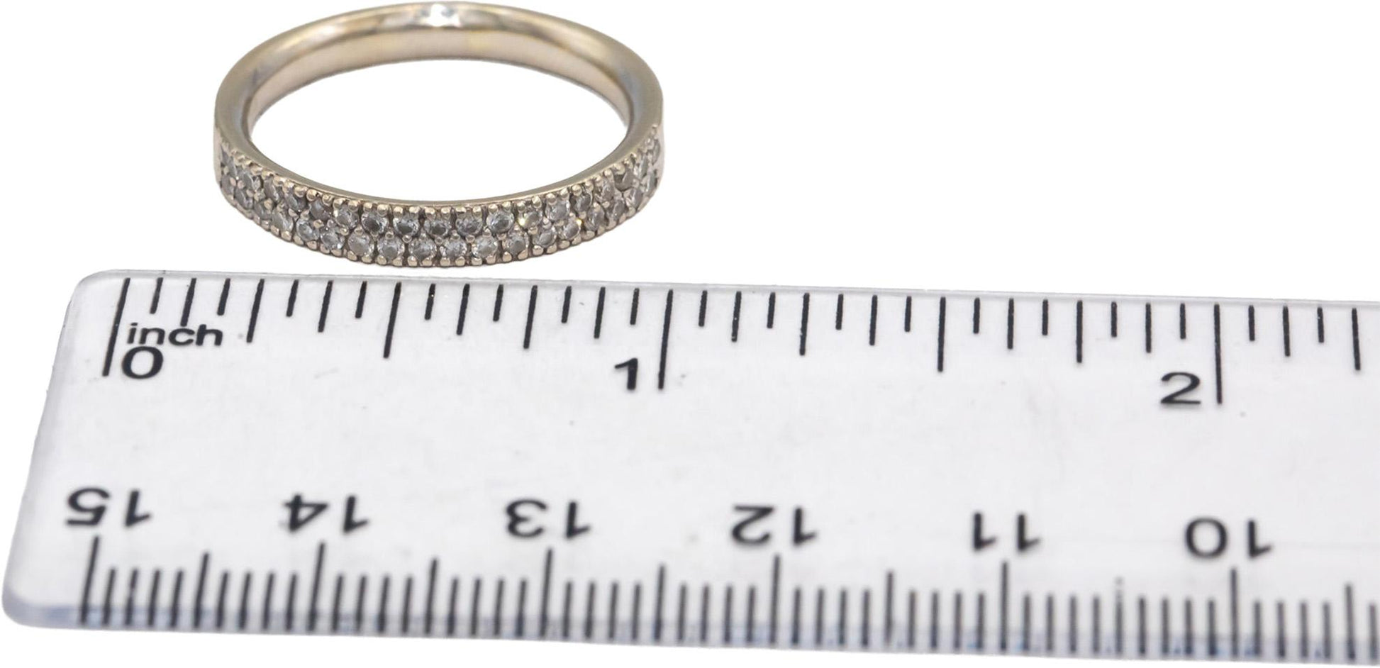 Round Diamond 14k White Gold Jewelry Band Ring 0.50CT Size 7.75