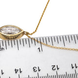 IGI Certified 14k Gold VS1/E Marquise Lab-Grown Diamond Pendant Necklace 2.09CT