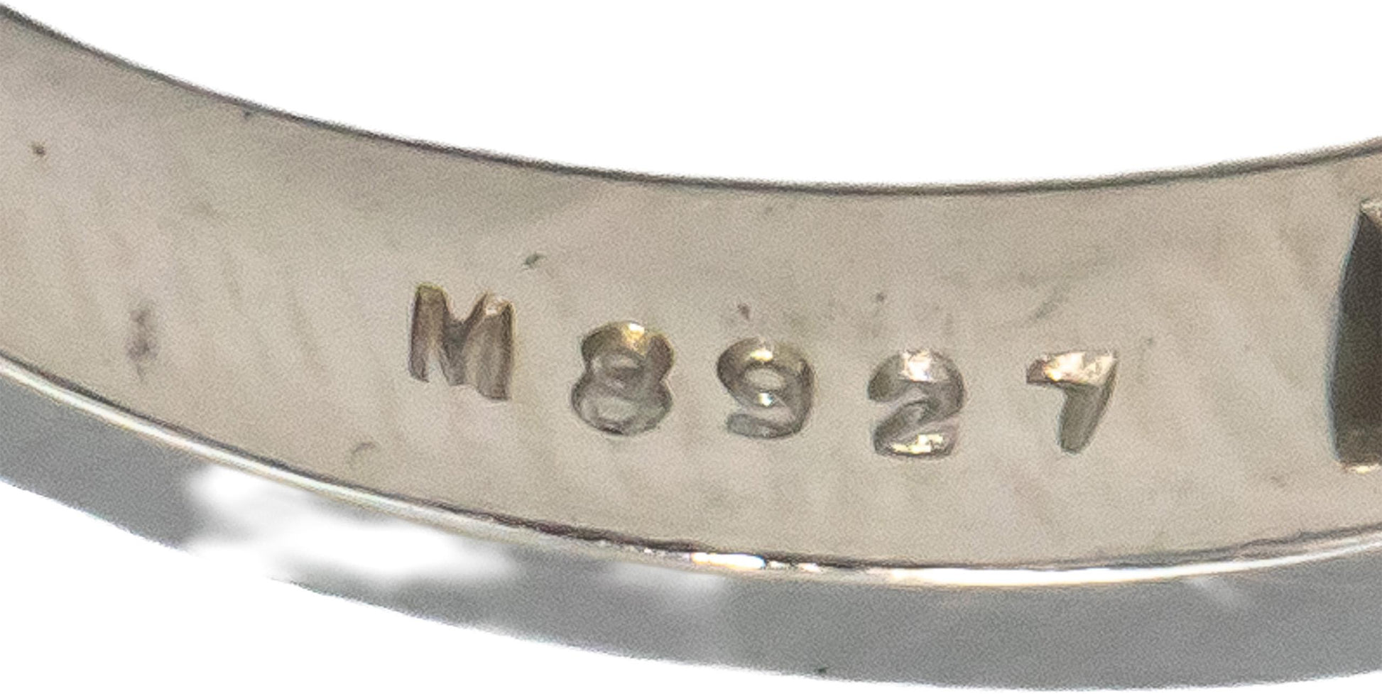 TIFFANY & CO. Platinum Round Channel Set Diamond 3mm Wide Band Ring .44CT Size 6