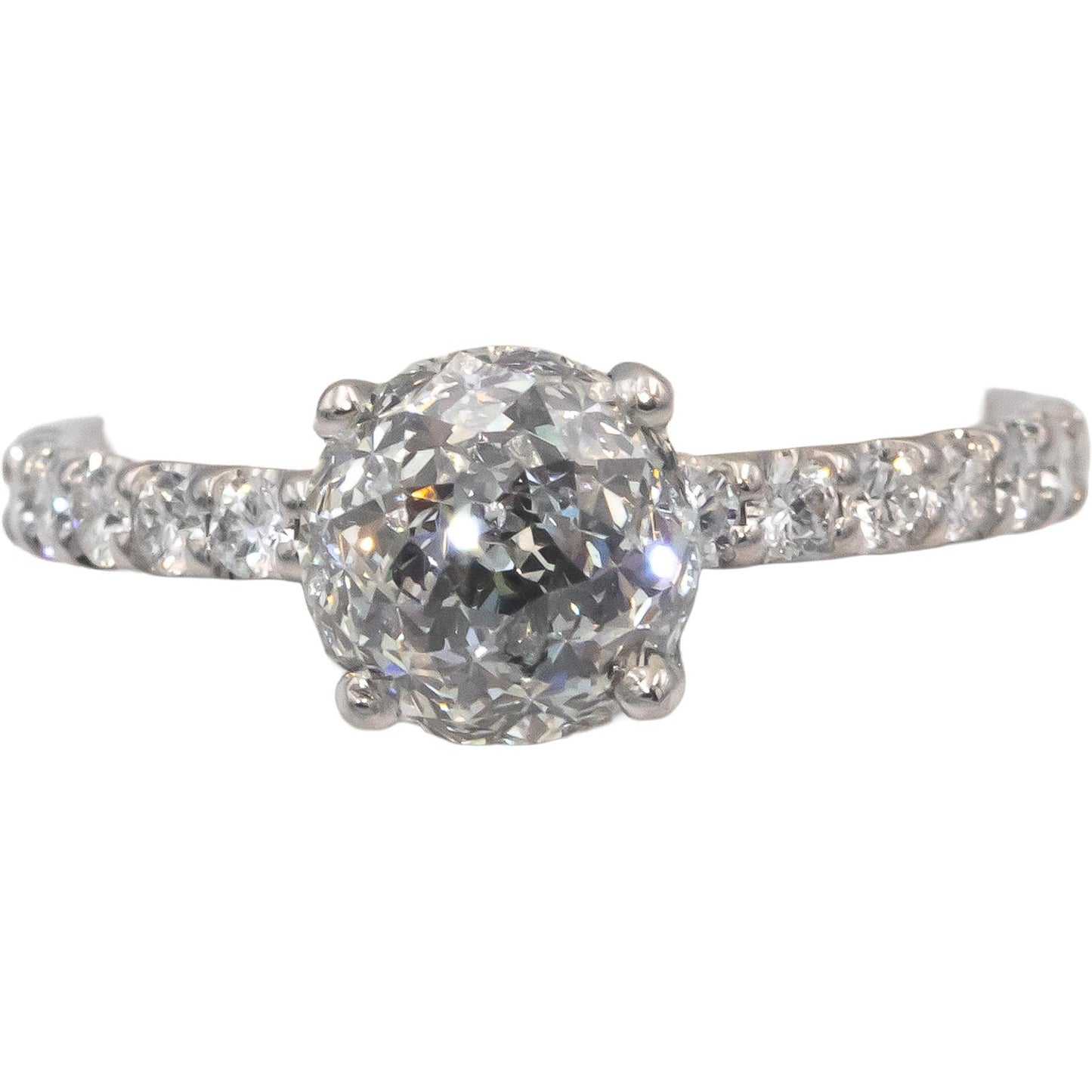 GIA CROWN OF LIGHT Platinum 18k Diamond Engagement Ring 2.61CT w/ 2.11CT Center
