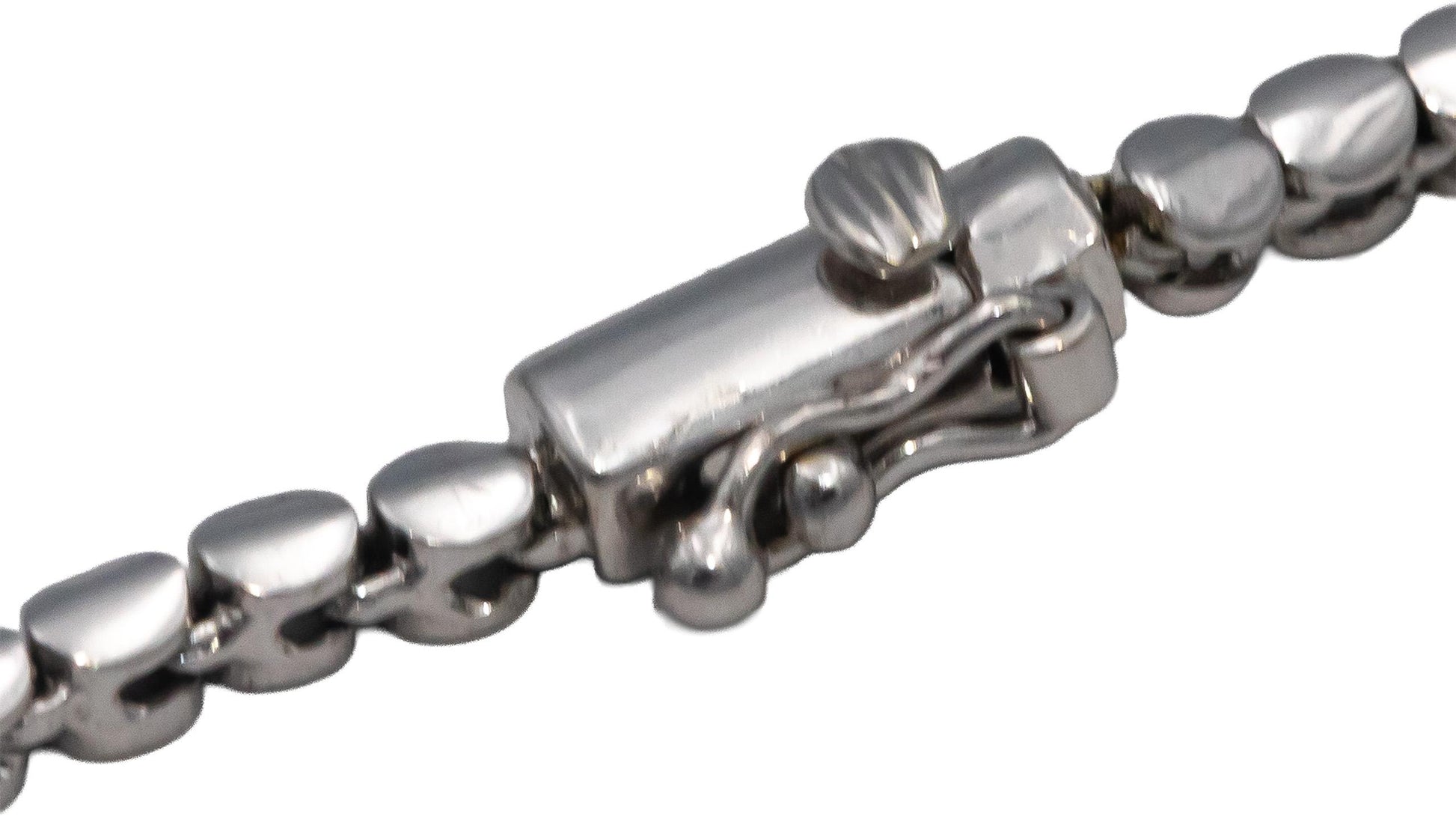 14k White Gold Round Diamond Formal Necklace Chain 2.0CT