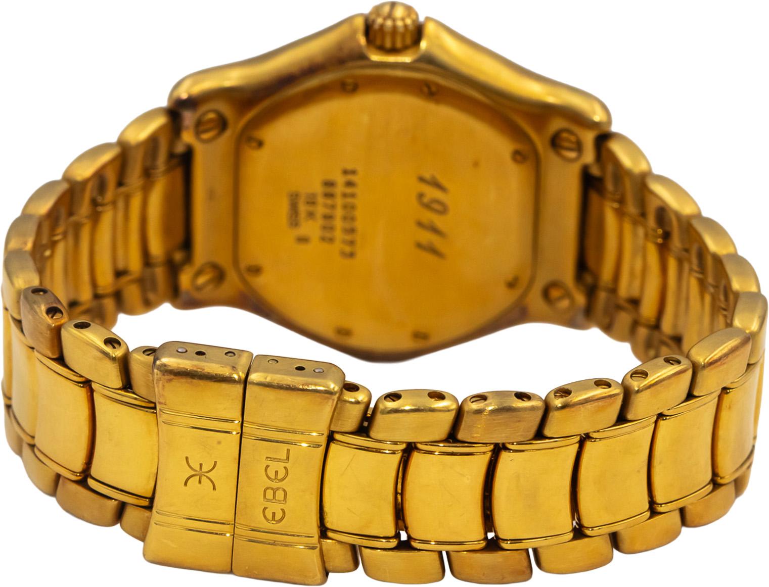 EBEL 18k Yellow Gold 1911 Quartz Watch 35.5mm