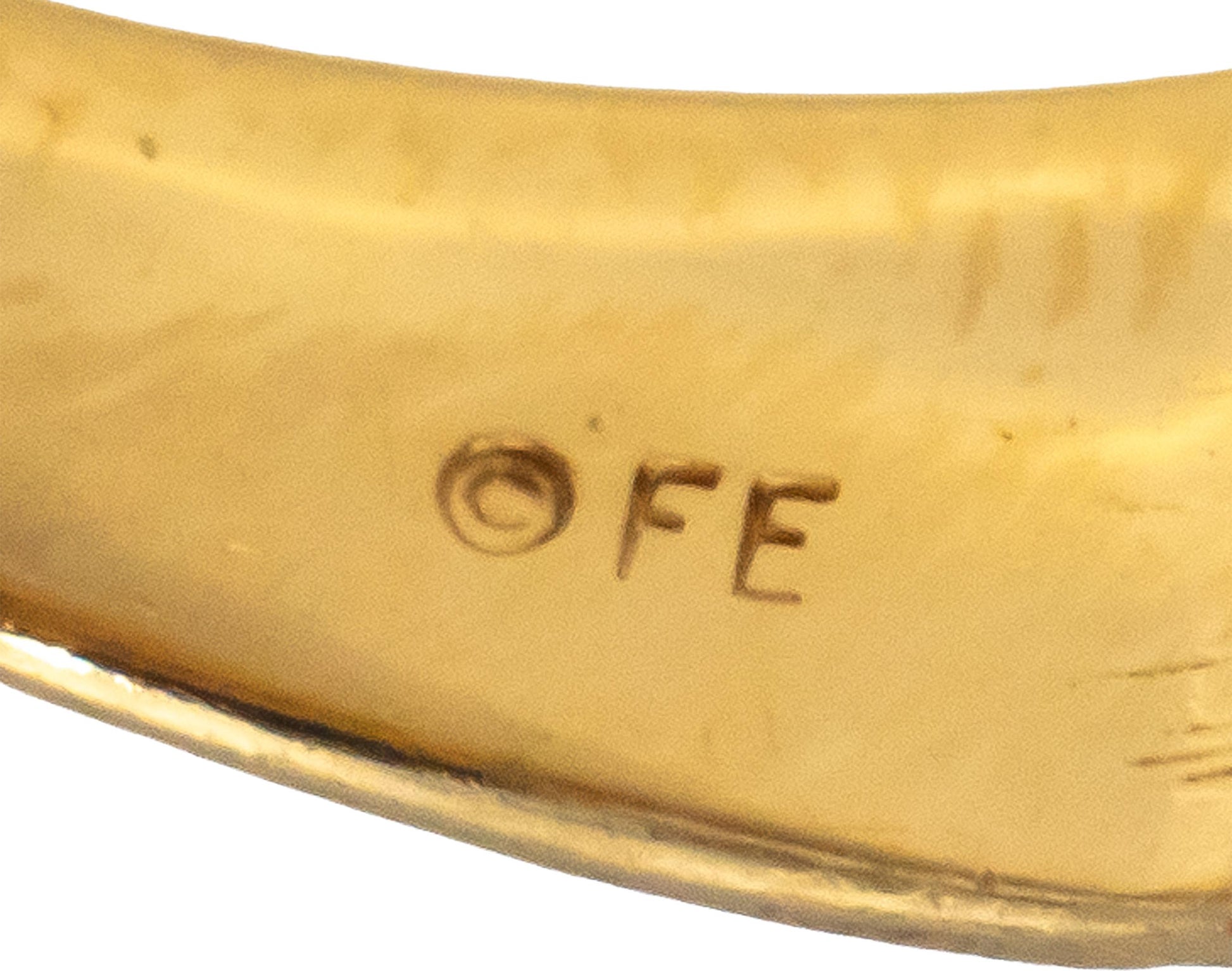 14k Yellow & White Gold Emerald & Diamond Cocktail Ring 0.60CT Size 7.5