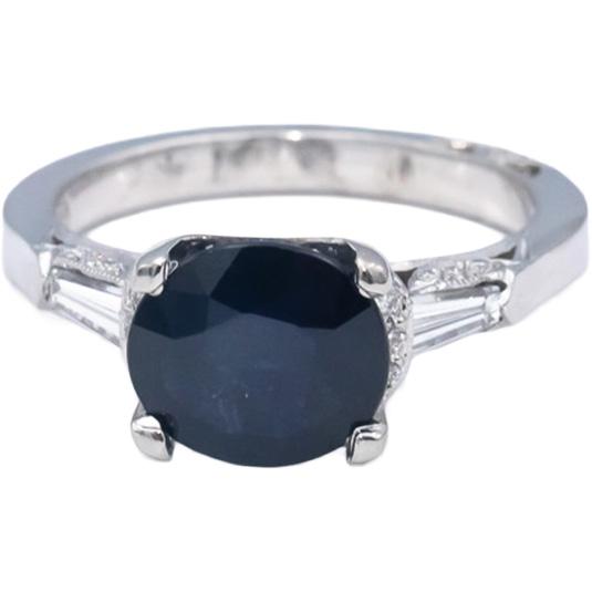 TACORI Platinum Blue Sapphire & Diamond Cocktail Ring 2.48CT Size 6.25