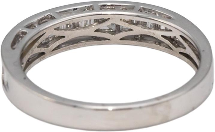 18k White Gold Baguette Cut Channel Set Diamond Band Ring 0.50CT Size 7