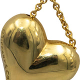 TIFFANY & CO. Vintage 18k Yellow Gold Puffed Heart Pendant Necklace