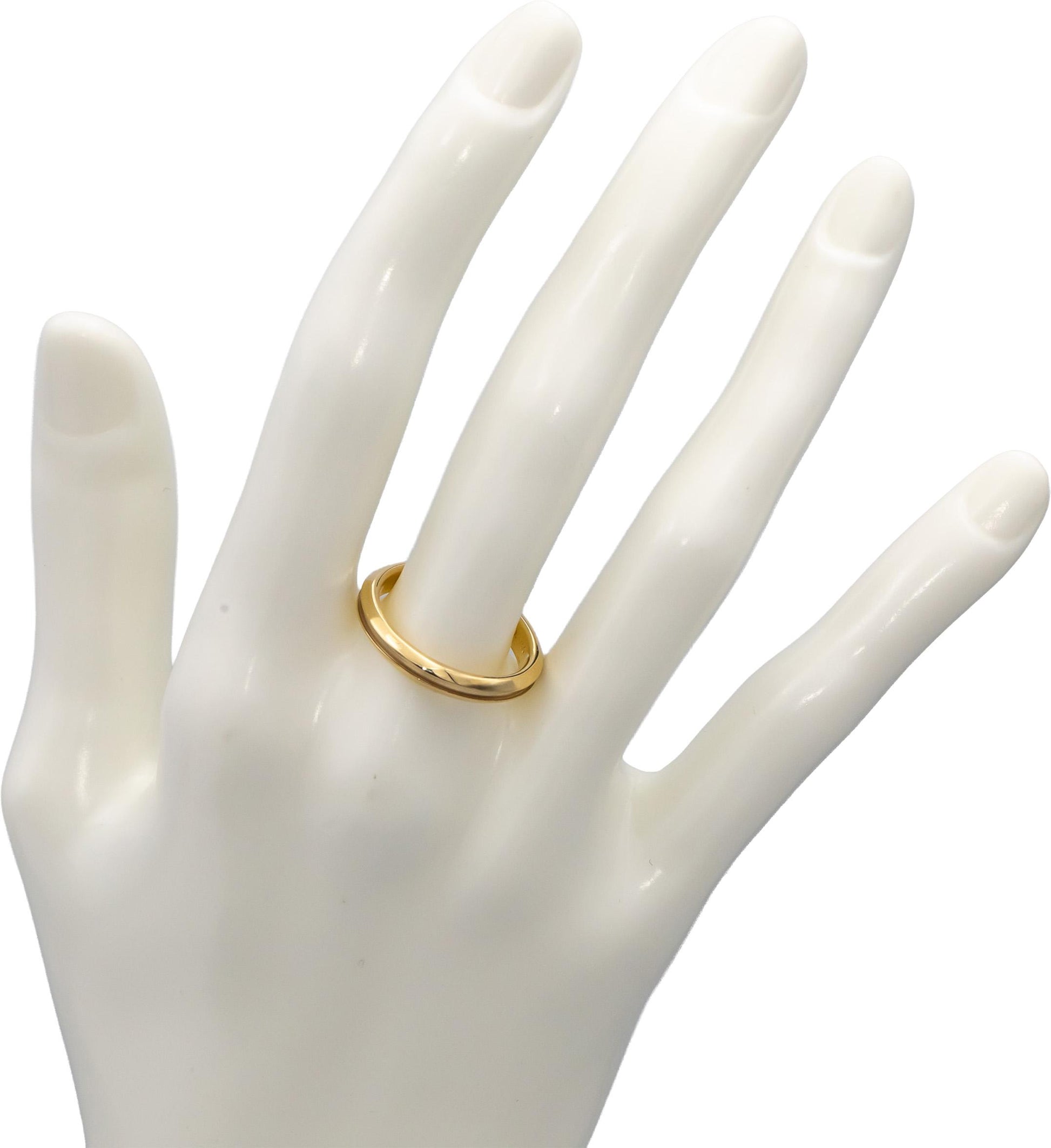 TIFFANY & CO. 18k Yellow Gold Atlas Band Ring Size 7.5
