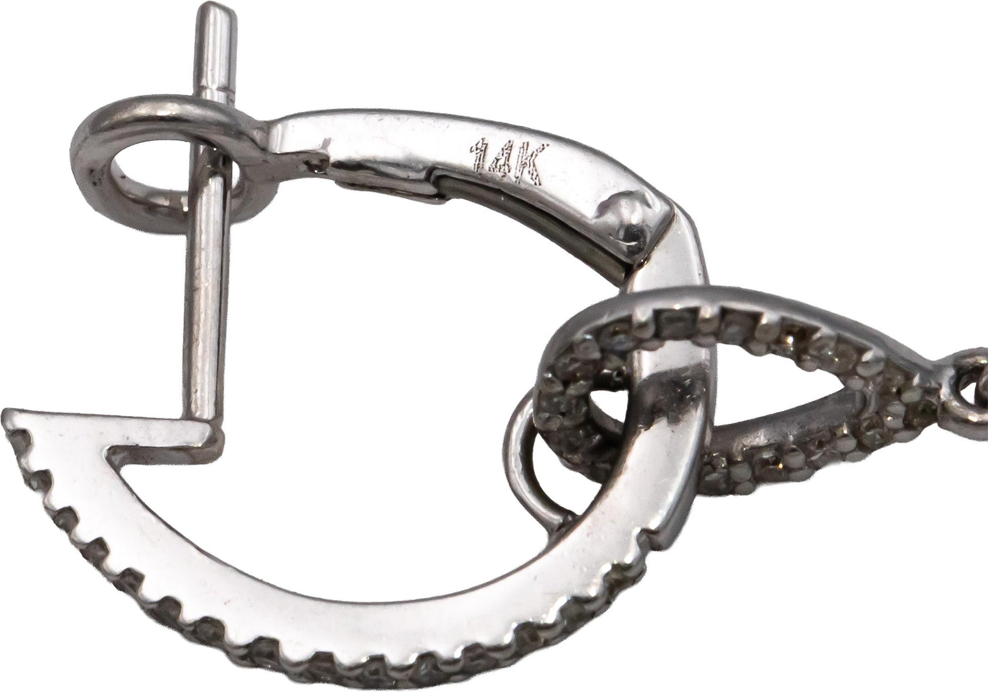 14k White Gold Blue Topaz and Diamond Drop Dangle Earrings 3.30CTW