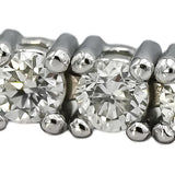 14k White Gold Round Diamond Tennis Bracelet 2.10CT