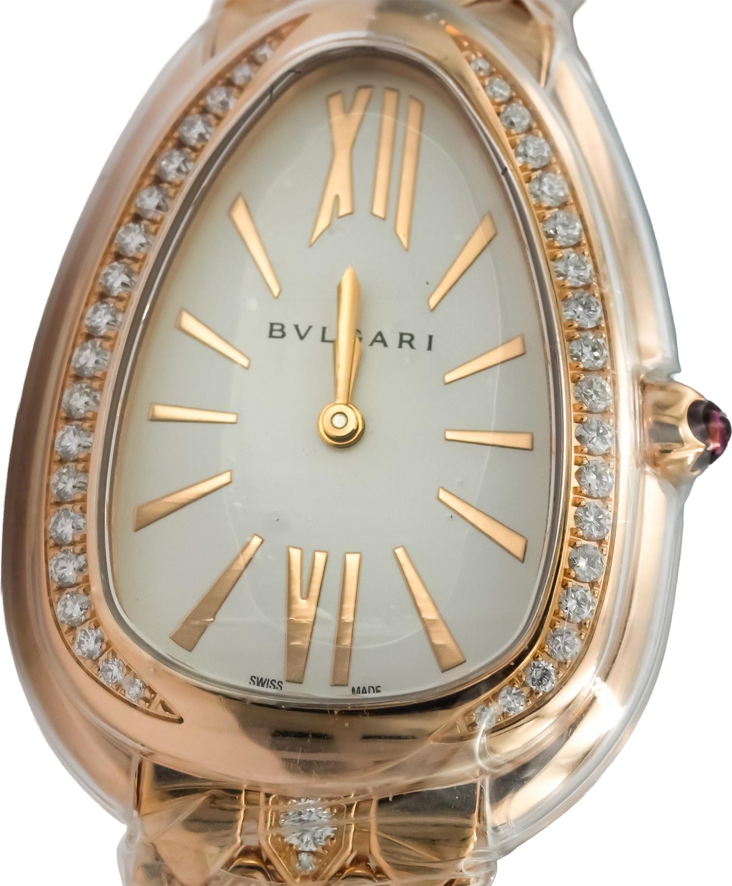BVLGARI 18k Rose Gold Serpenti Seduttori All Factory Ladie's Watch w/ B & P $55k
