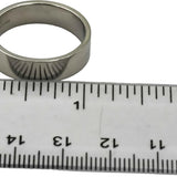 TIFFANY & CO. Platinum 6.0mm Wide Flat Men's Wedding Band Ring Size 10.5
