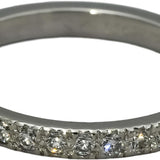 TIFFANY & CO. 950 Platinum VS Diamond Novo Band Ring 0.16CT Size 5.5 w/ Box