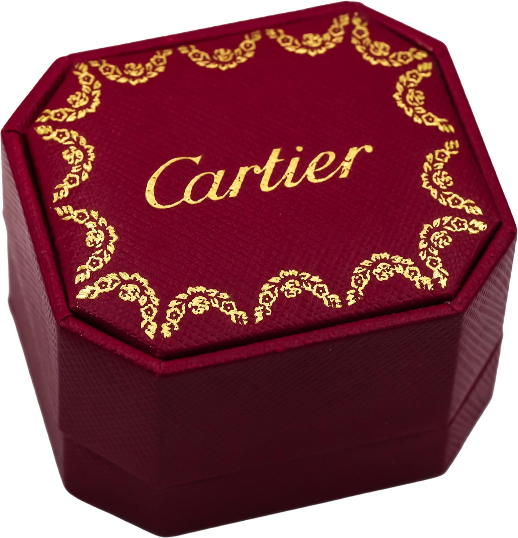 CARTIER 18k White Gold Love Screw Motif Ring Size 54 w/ Box
