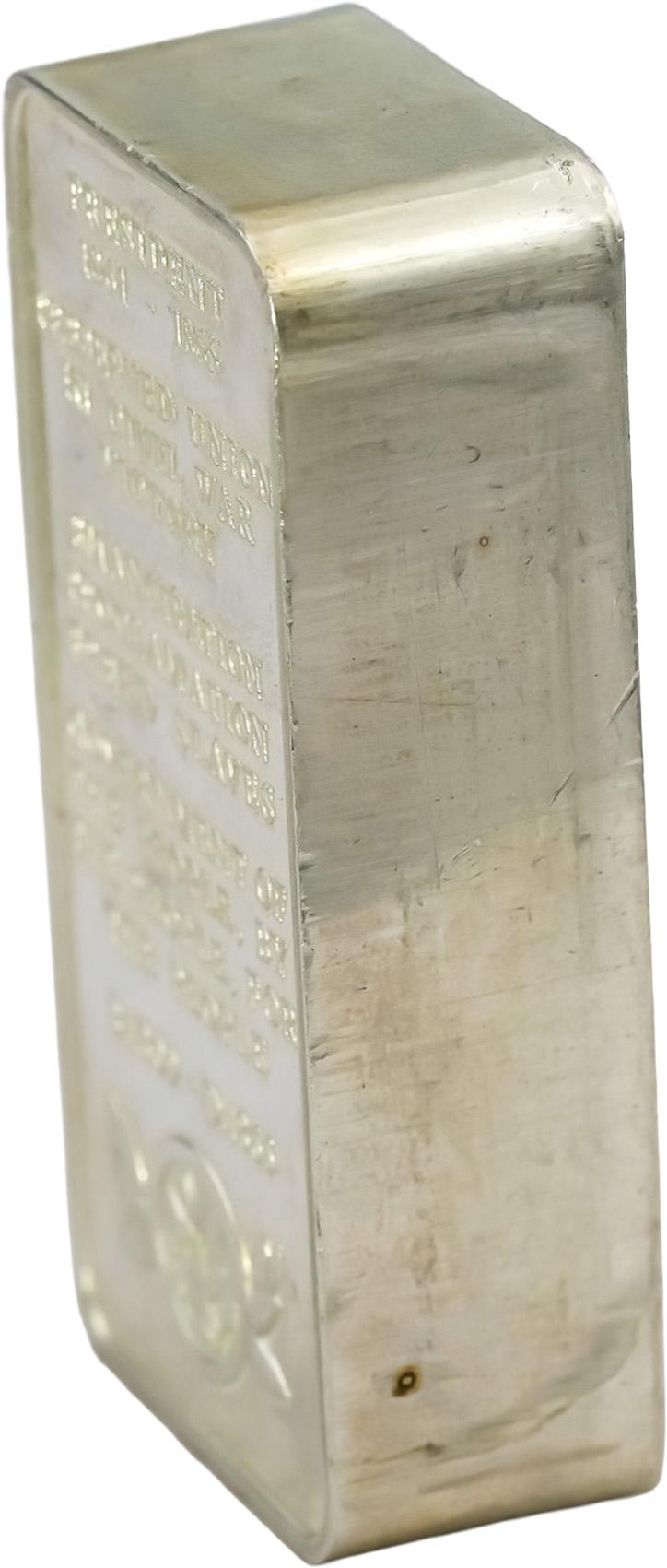 Sterling Silver Abraham Lincoln Art Bar Ingots Collection 2500 Grains 164.21g