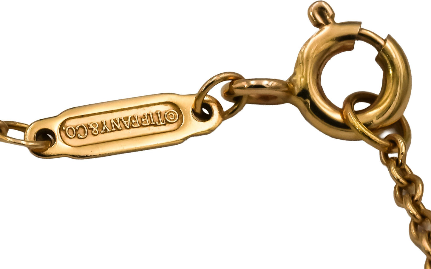 TIFFANY & CO. 18k Yellow Gold Knot Pendant Necklace
