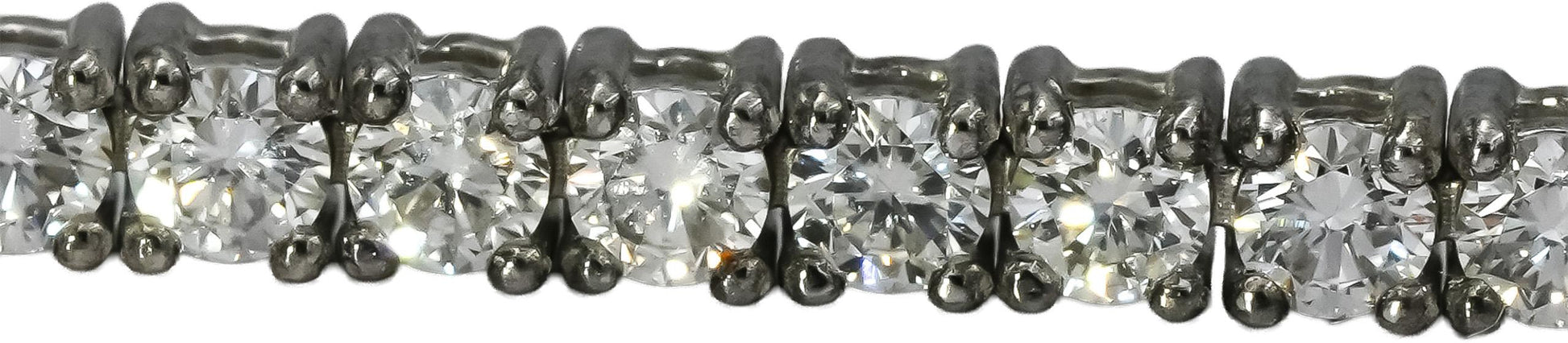 14k White Gold VS Round Diamond Tennis Bracelet 2.71CT