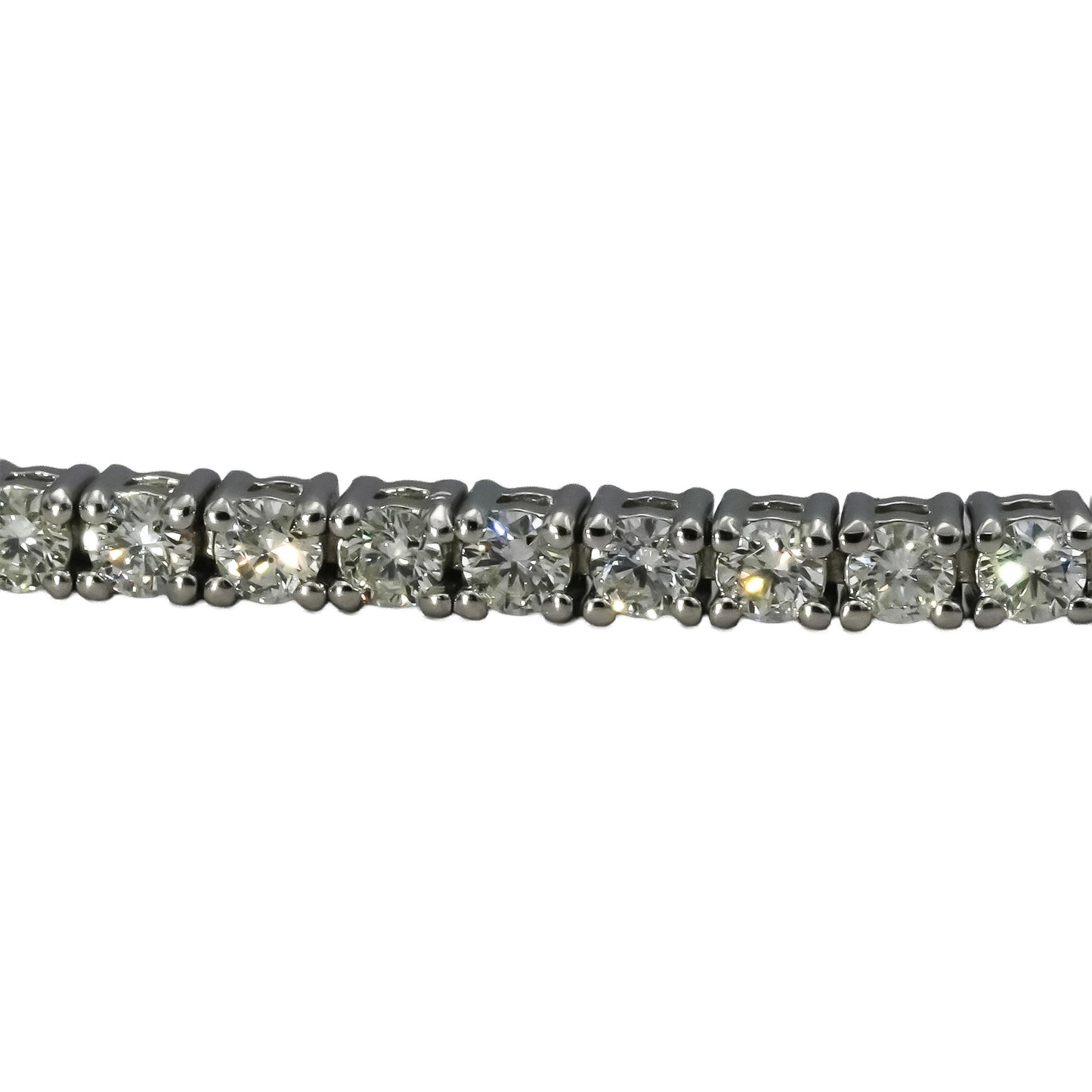 14k White Gold VS Round Diamond Tennis Bracelet 3.0CT 70 Pieces