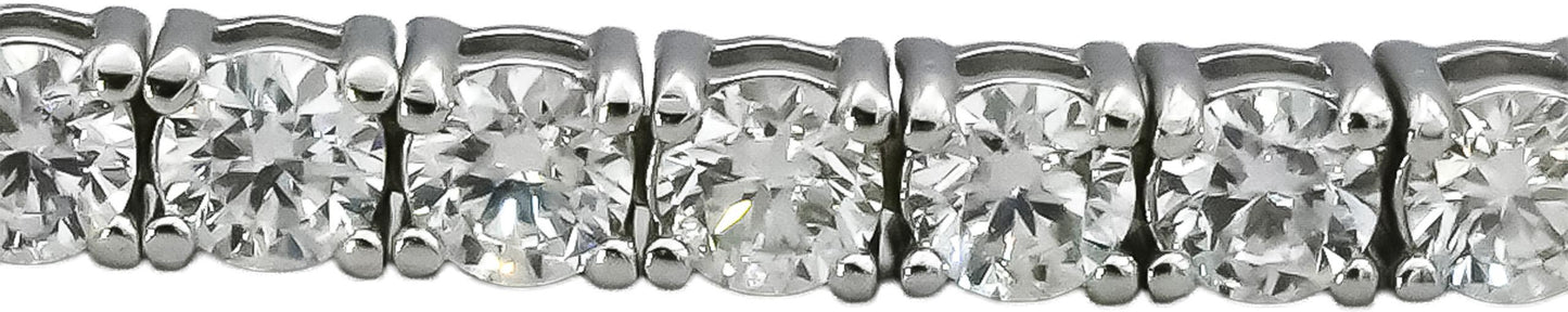 14k White Gold VS Round Natural Diamond Tennis Bracelet 3.51CT