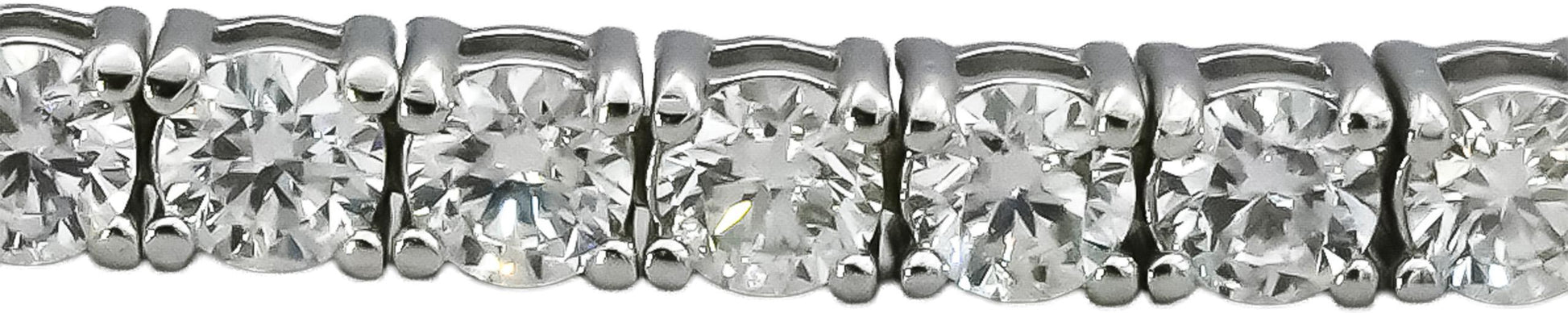 14k White Gold VS Round Natural Diamond Tennis Bracelet 3.51CT