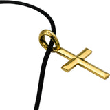 DAVID YURMAN 18k Gold VS Diamond Cross Pendant Necklace .16CT 2400 Retail