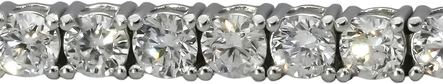 14k White Gold VS Round Natural Diamond Tennis Bracelet 3.58CT