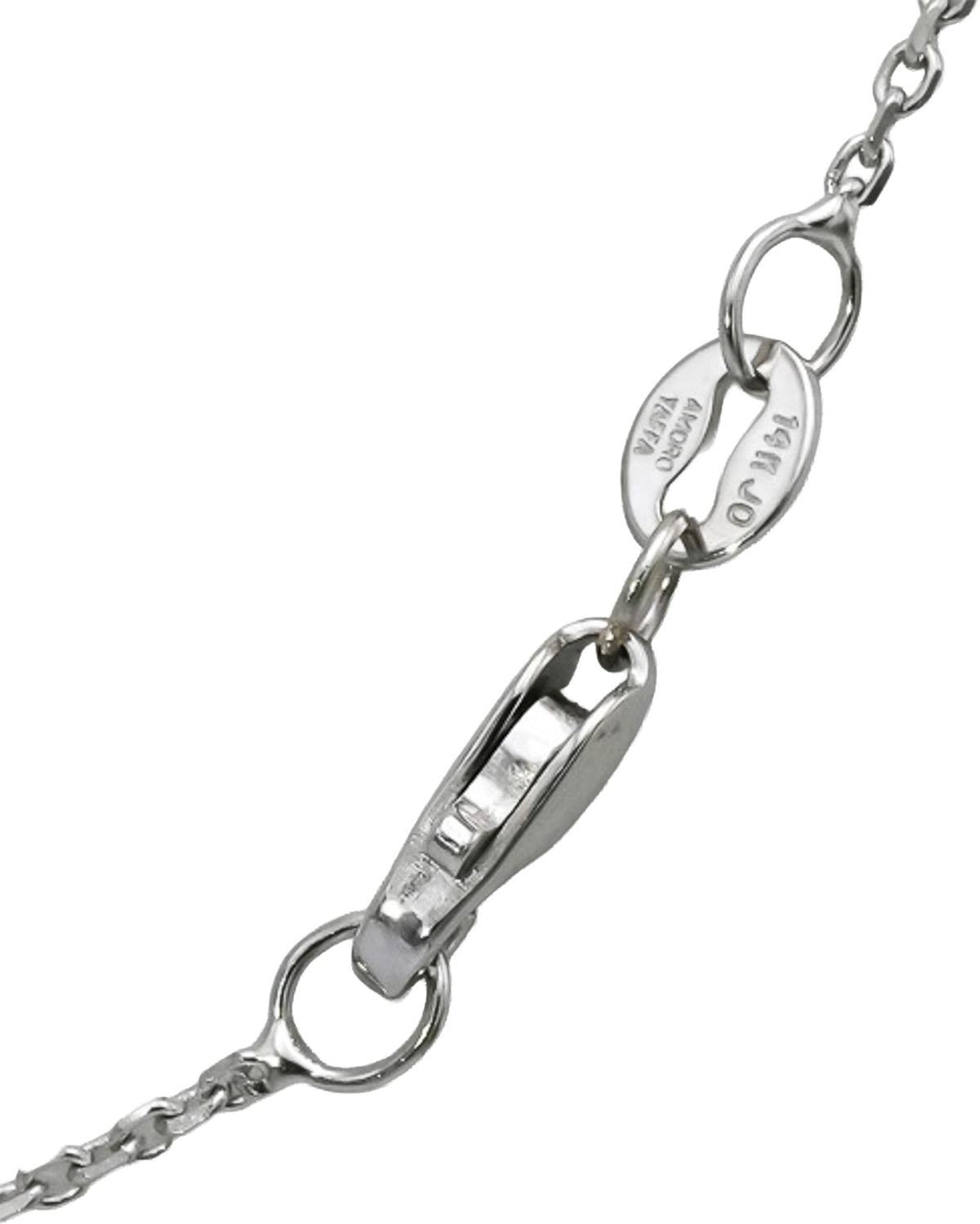 14k White Gold VS Round Lab-Grown Diamond Solitaire Pendant Necklace 1.08CT