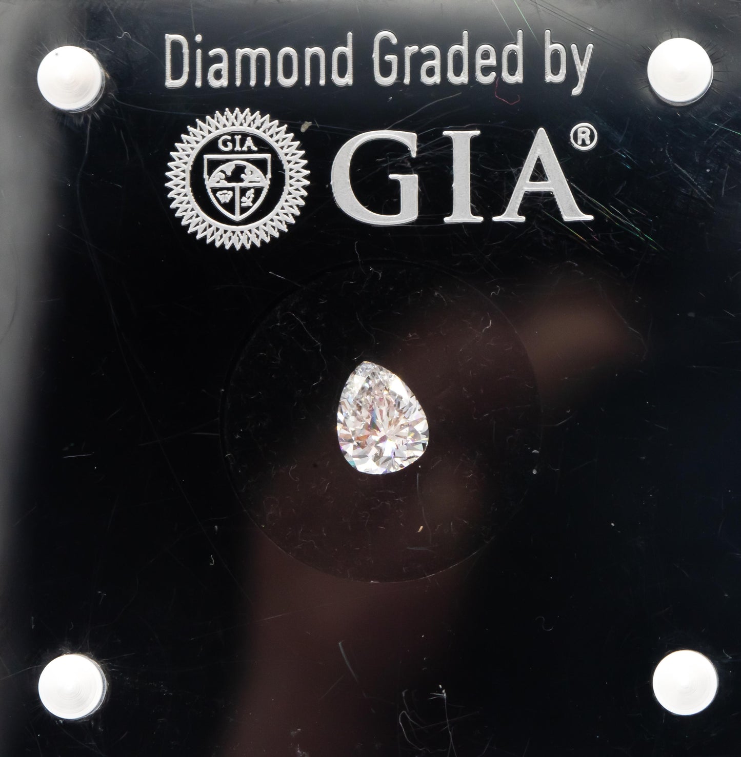 GIA Certified SI2/D Pear Brilliant Cut Loose Diamond w/ Report 0.95CT