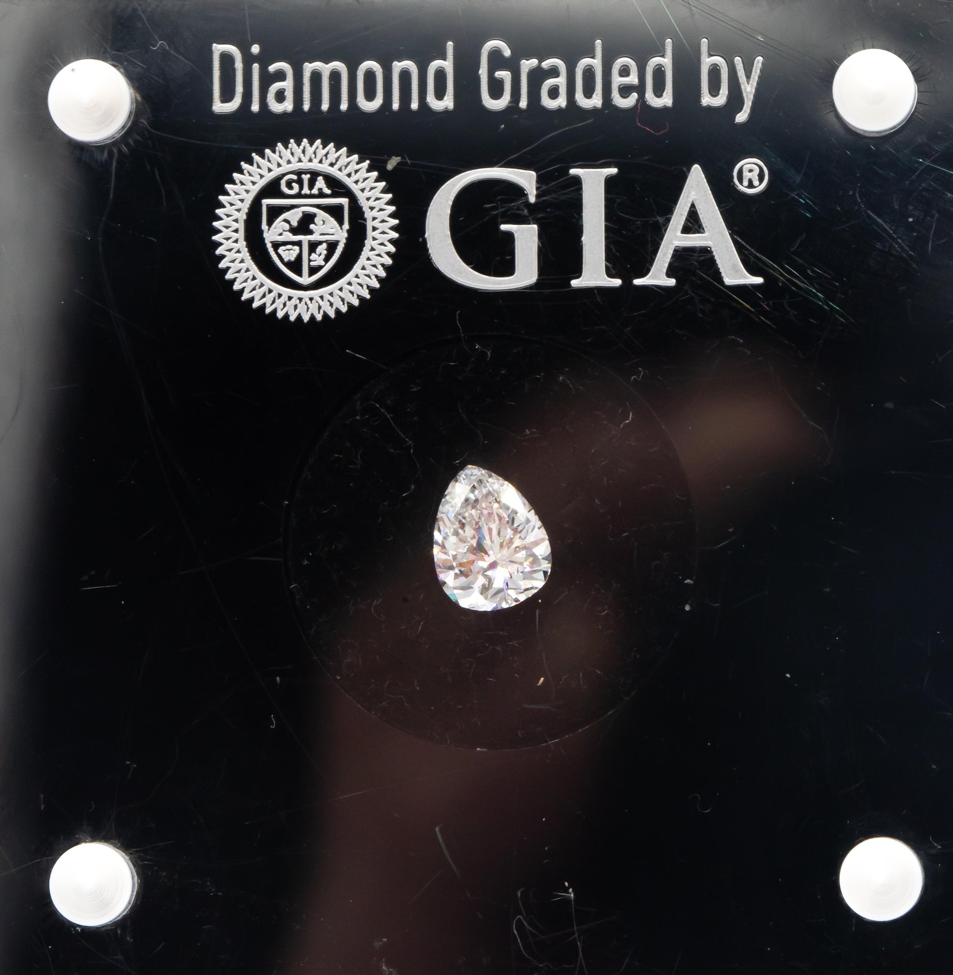 GIA Certified SI2/D Pear Brilliant Cut Loose Diamond w/ Report 0.95CT