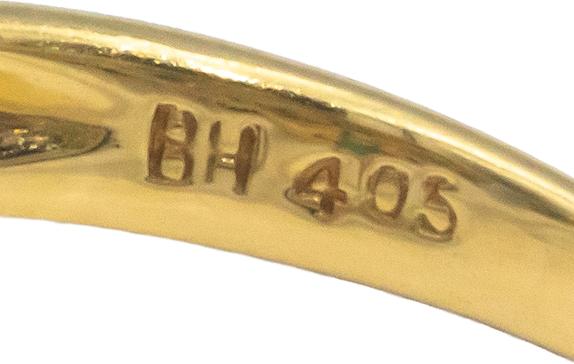 KALATI Designer 18k Gold Diamond and Emerald Star Band Ring 0.58CT Size 5.75