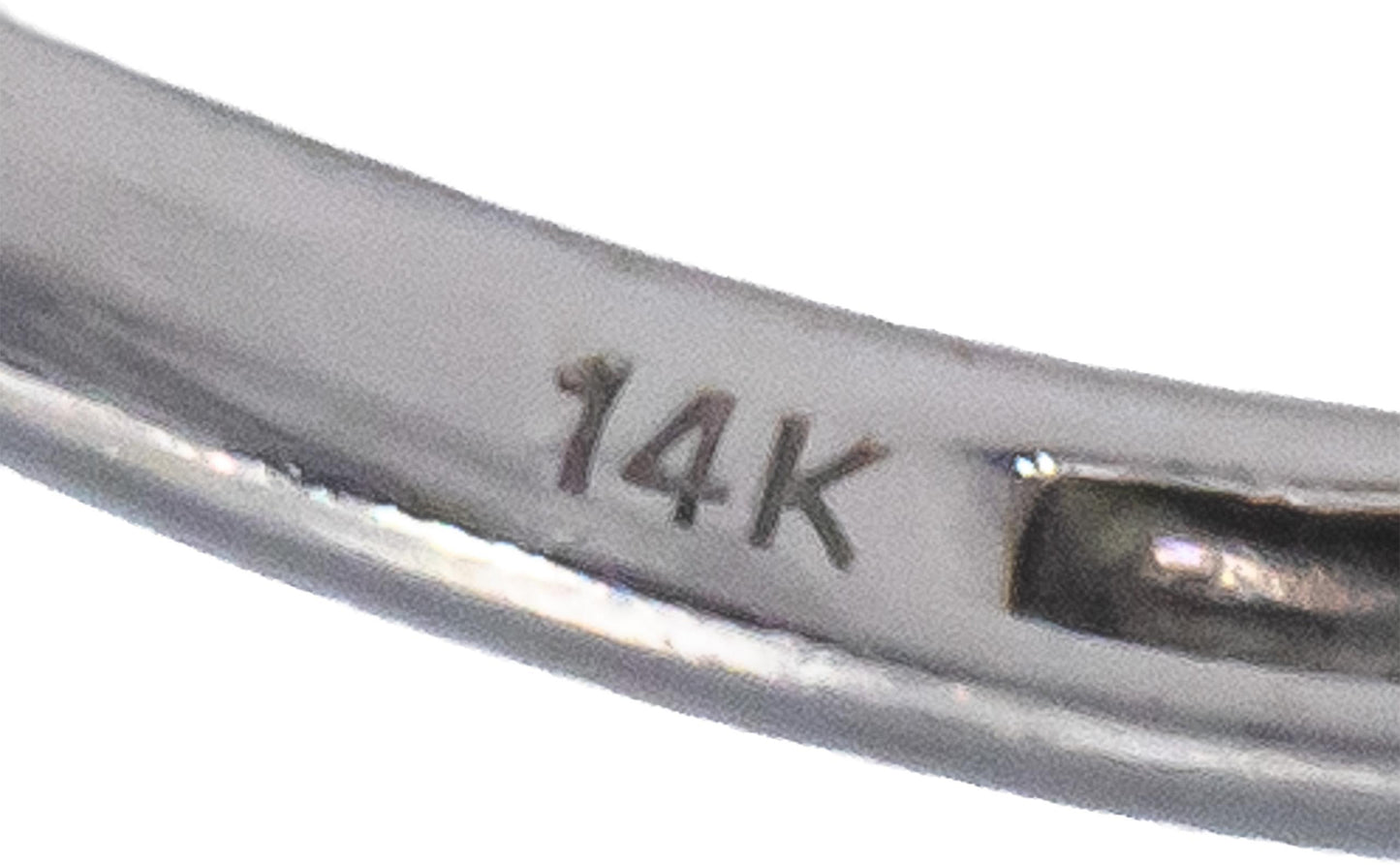 14k White Gold 12.02CT Diamond and Kunzite Cocktail Ring Size 7.25
