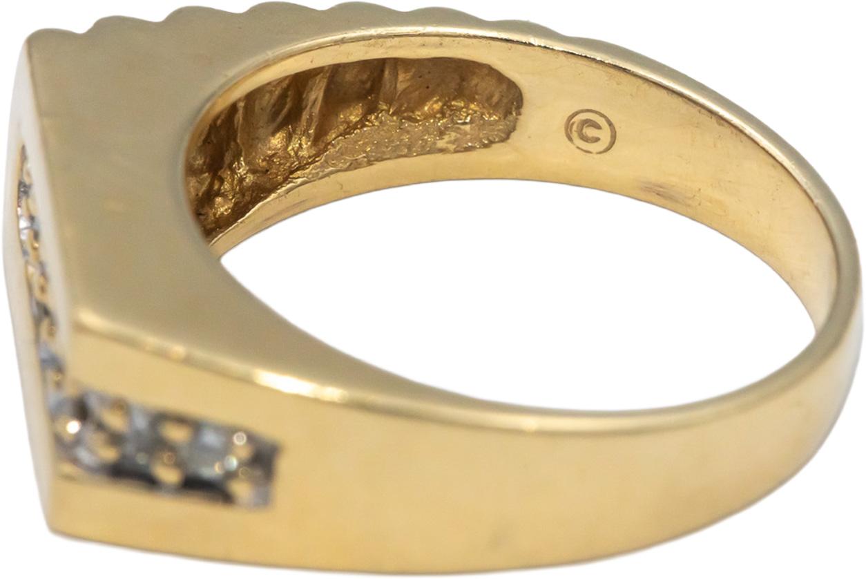 14k Yellow Gold Jewelry 0.22CT VS Round Cut Diamond Band Ring Size 6