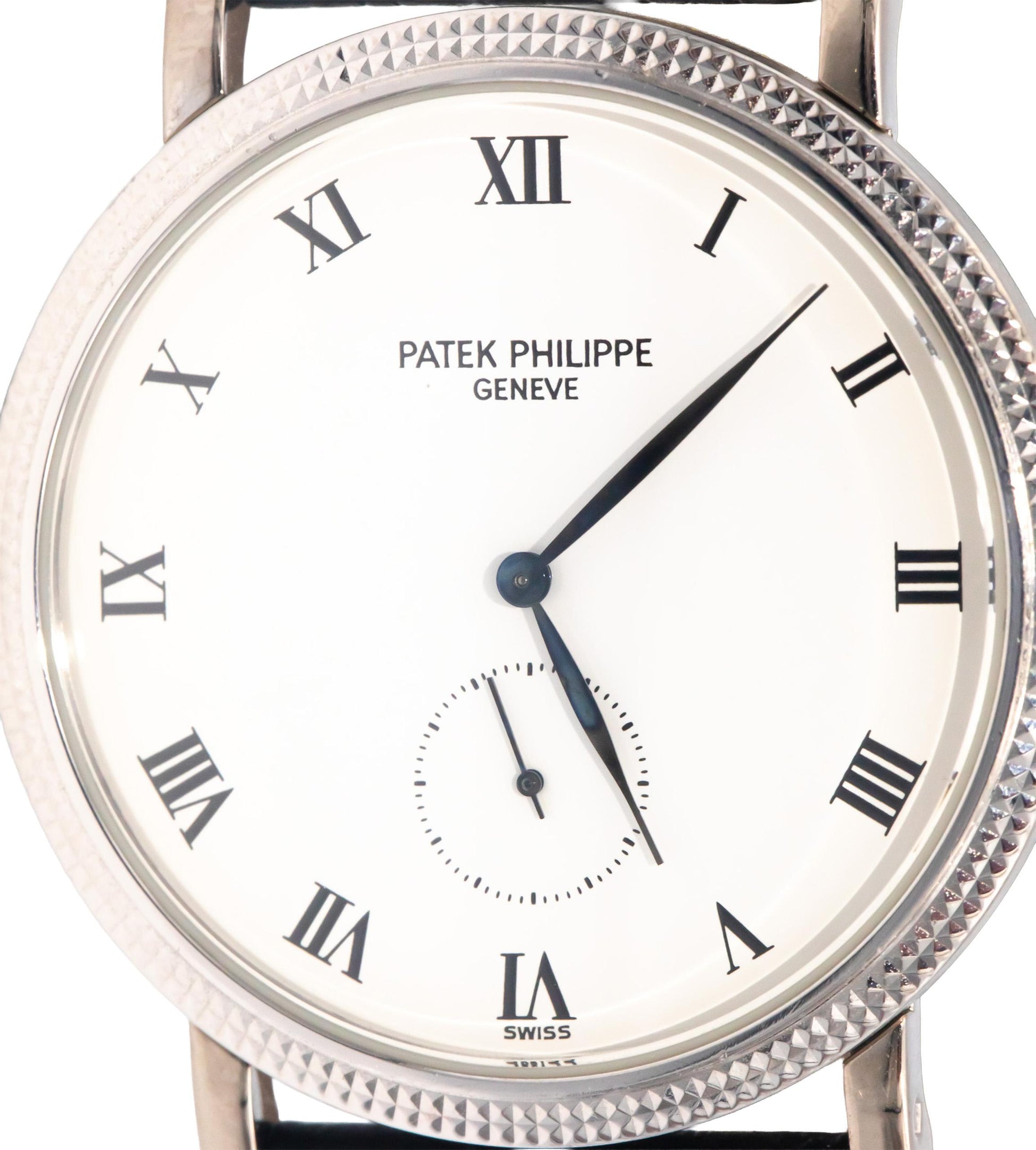 Patek Philippe Calatrava 3919G 18k White Gold Mens 33mm Manual Watch w/ Papers