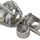 18k White Gold Round Diamond Stud Earrings 1.49CT