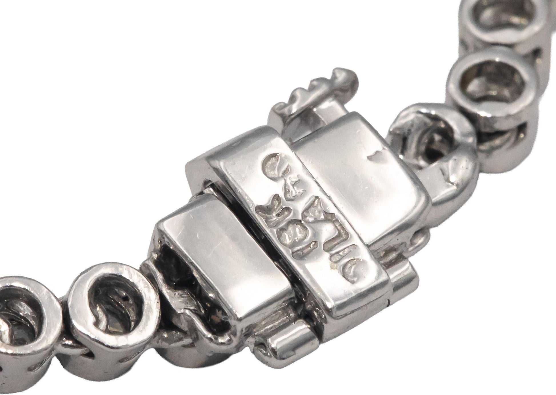18k White Gold 10.50CT VS Round Cut Bezel Set Diamond Formal Choker Necklace