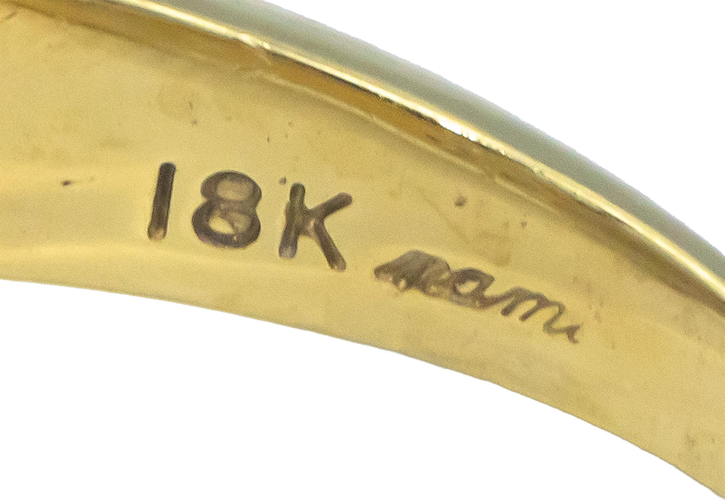 18k Yellow Gold VS Trillion and Princess Diamond Crossover Ring 1.50CT Size 6.25
