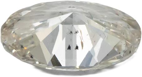 GIA Certified 1.00CT SI2/K,Faint Brown Oval Cut Loose Diamond