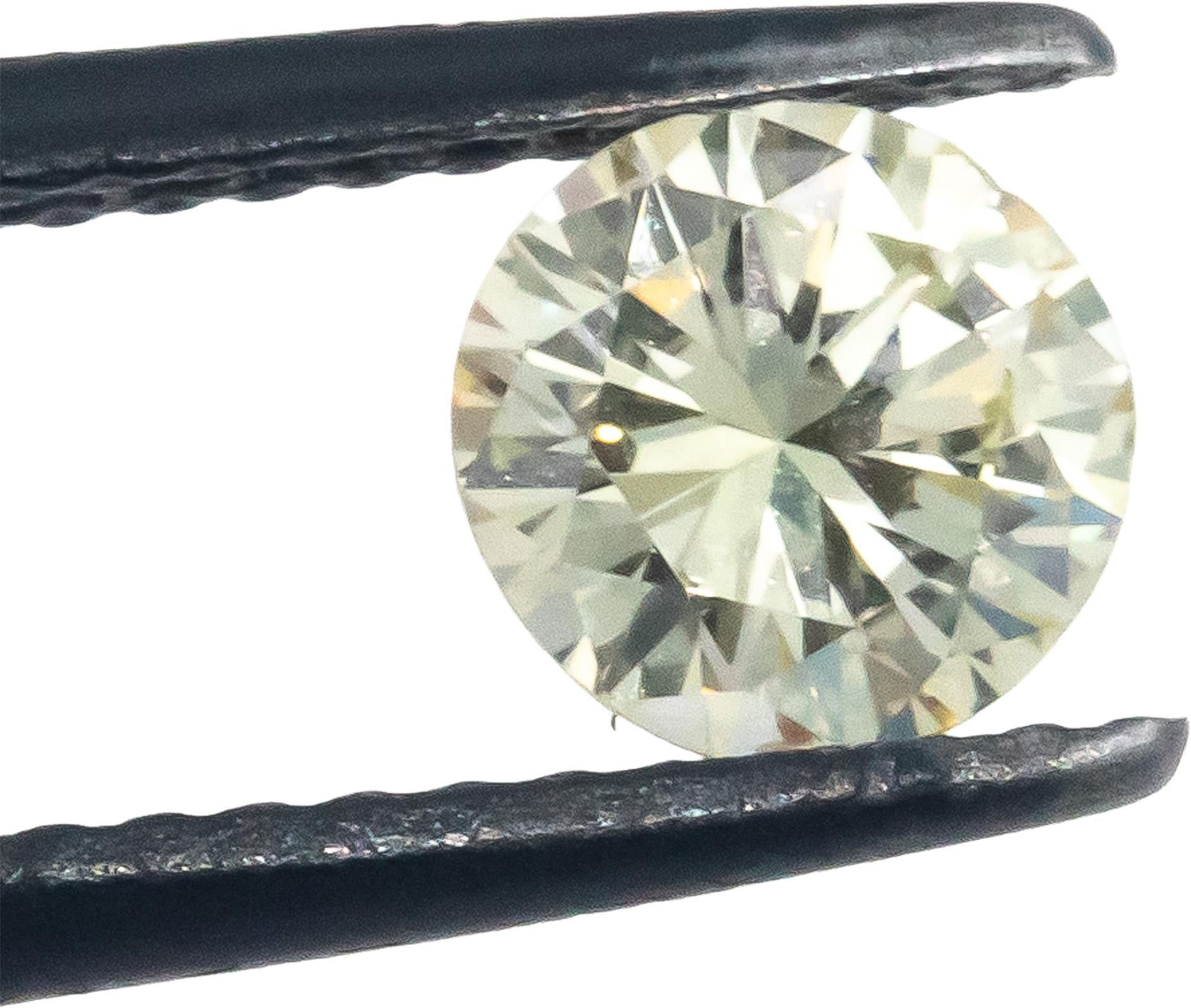 GIA Certified SI1/S-T Round Brilliant Loose Diamond 0.65CT