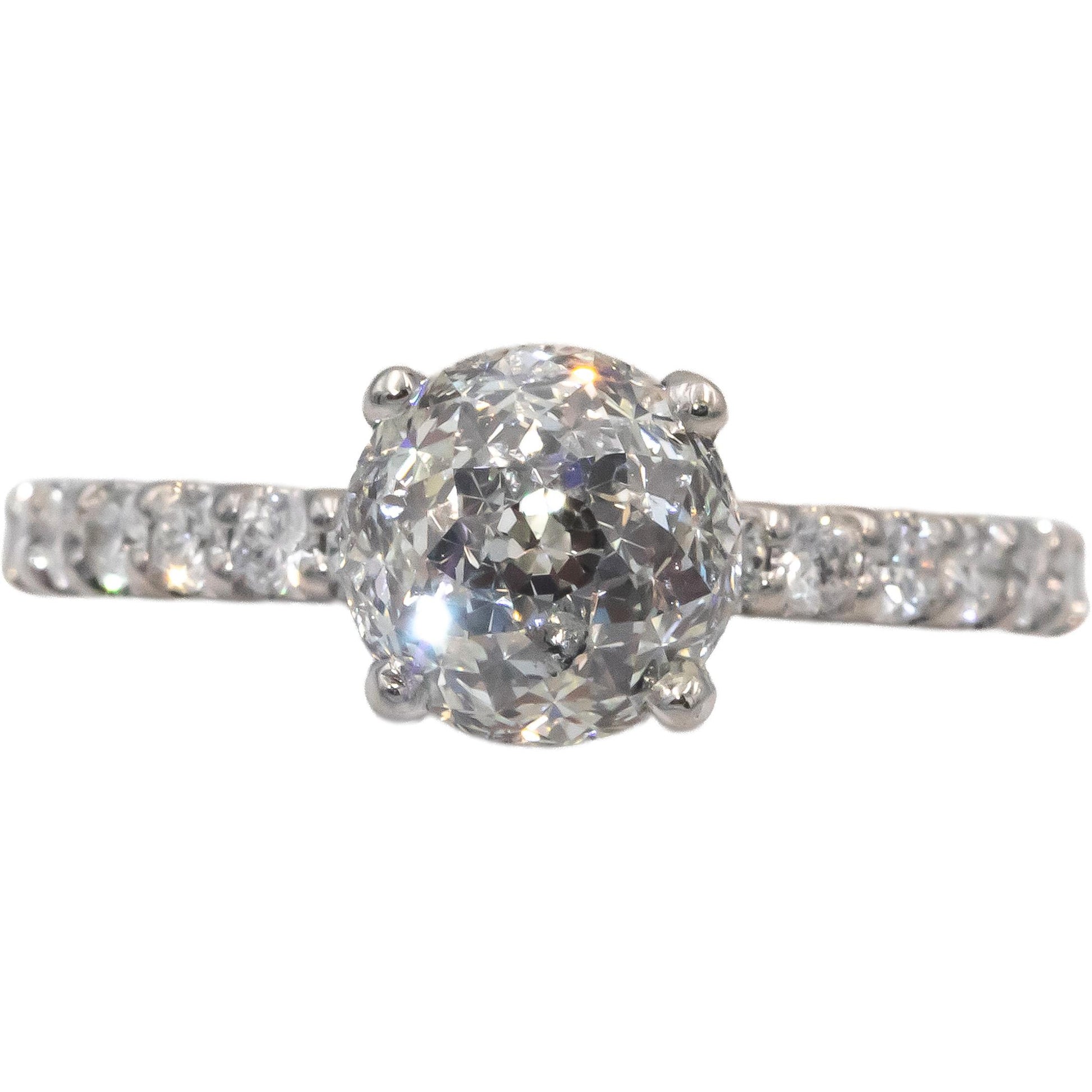 GIA CROWN OF LIGHT Platinum 18k Diamond Engagement Ring 2.61CT w/ 2.11CT Center