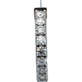 18k White Gold Round Diamond Inside Out Oval Hoop Earrings 10.58CT